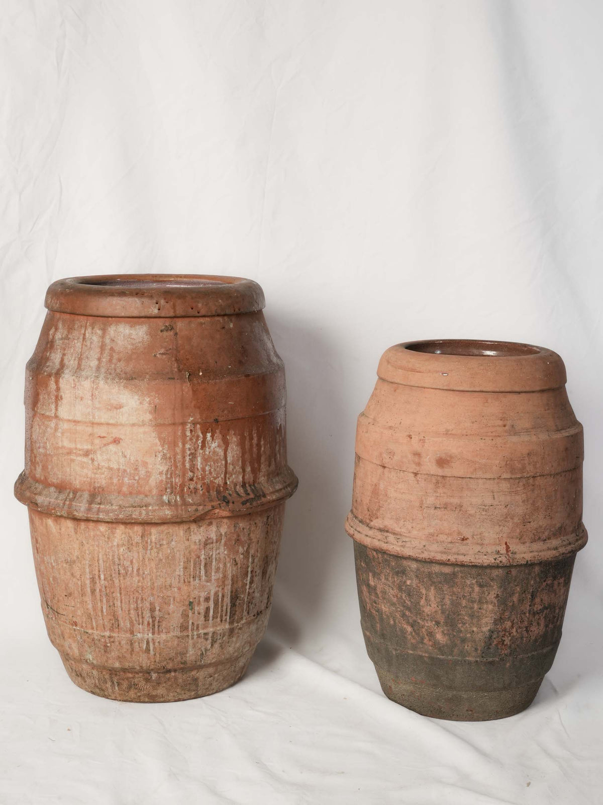 Pair of Mid-Century Tuscan Terracotta Olive Jars - 27¼"