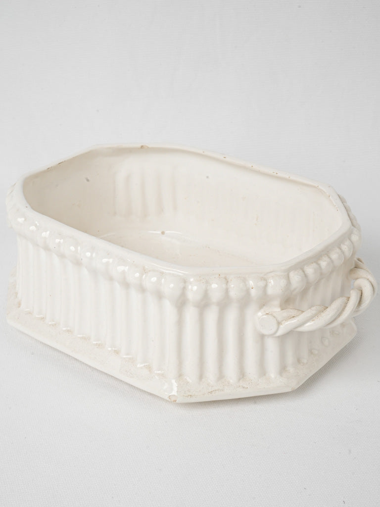 Elegant vintage faience dish