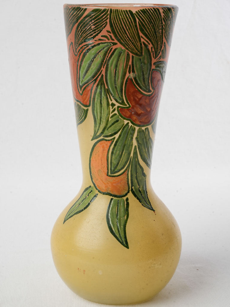 Vintage French glass vase