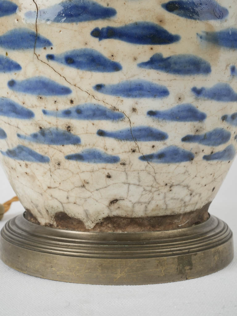 Classic Chinese blue & white lamp