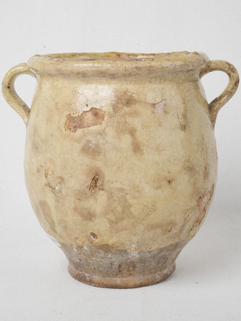 Weathered elegant-century ceramic piece