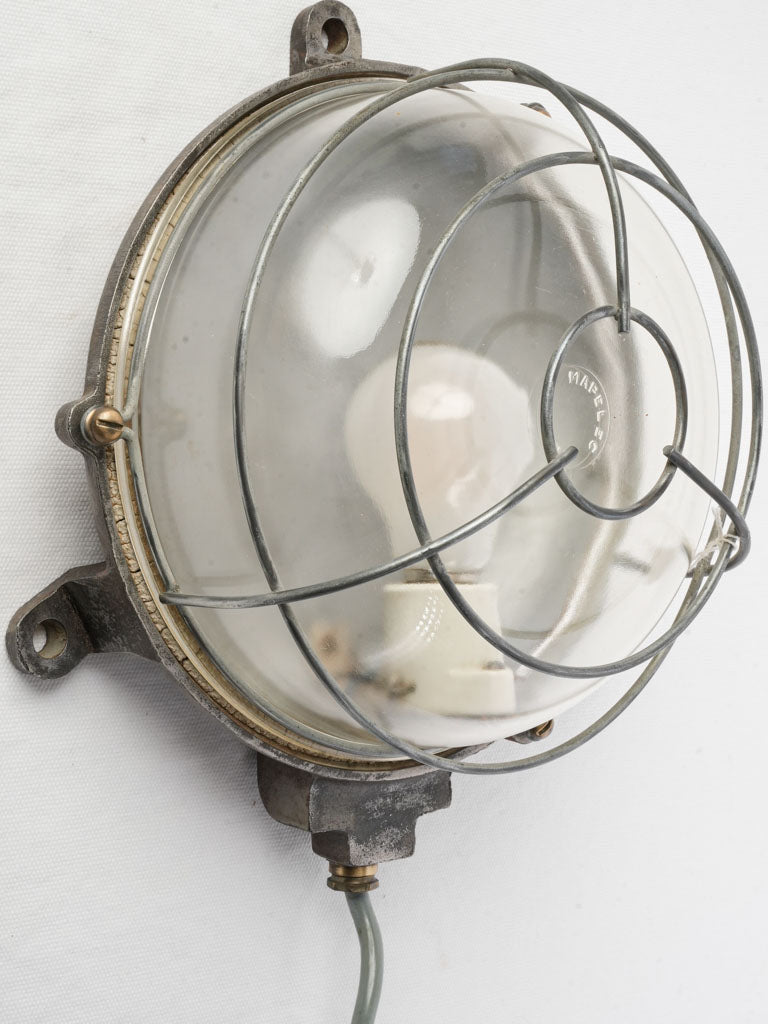Oxidized Gray Porcelain Socket Sconce