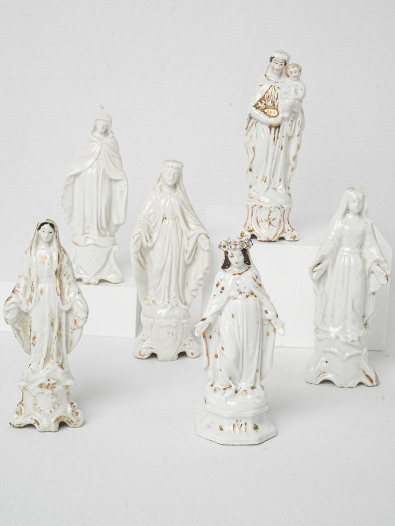 Antique porcelain Virgin Mary figurine