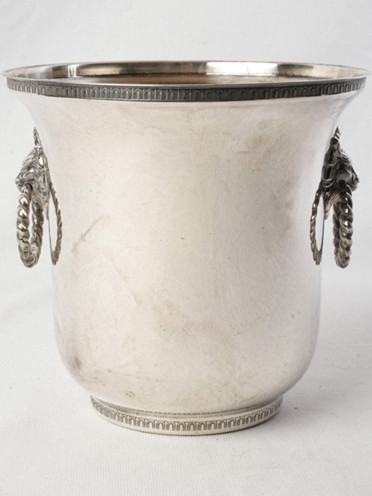 Timeworn patina utensil holder