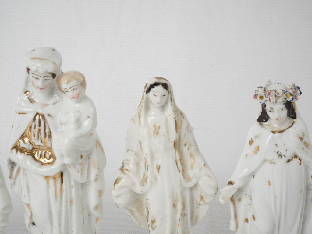 Spiritual porcelain Marian figurines