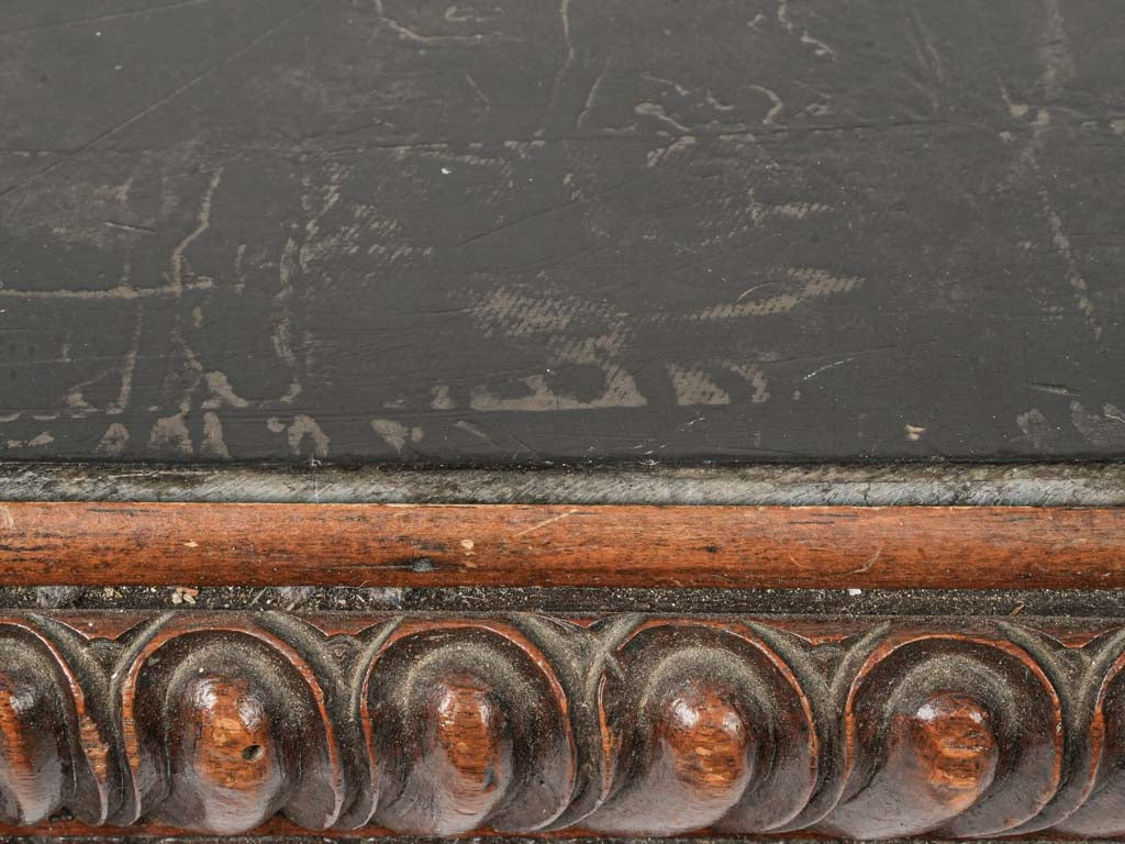 Gothic French walnut slate console