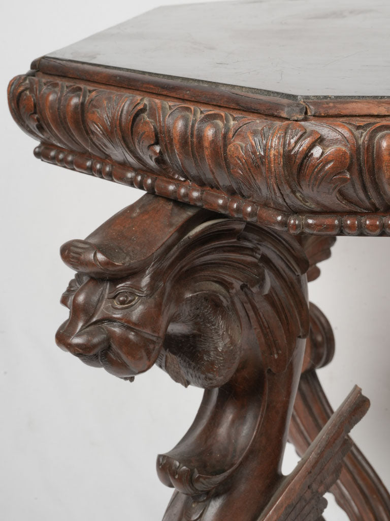 Sturdy 19th-century French chimera console
