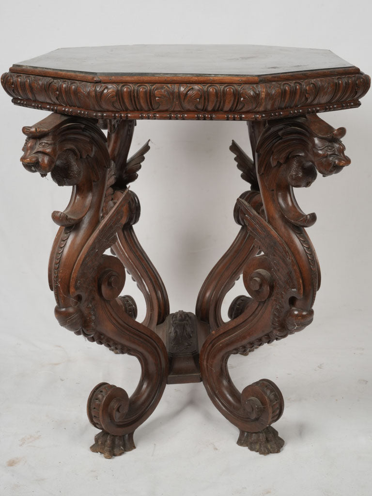 Vintage Gothic chimera console table