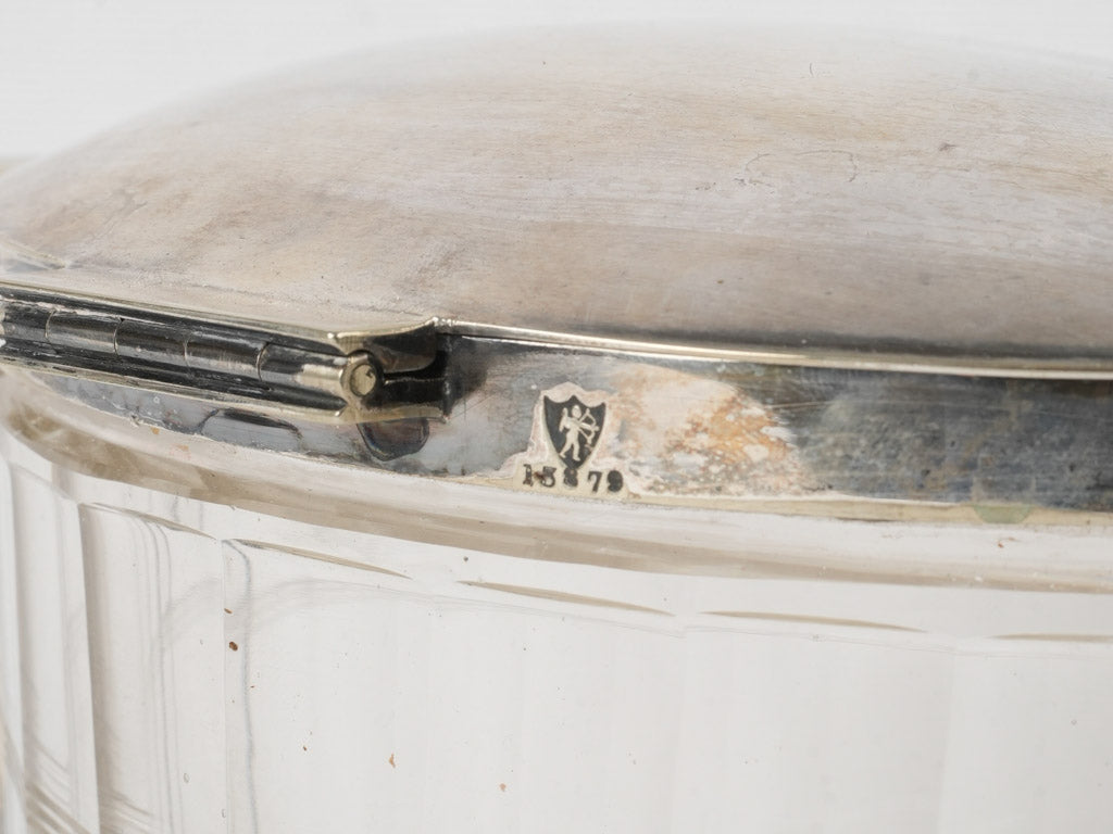 Sterling silver antique biscuit box