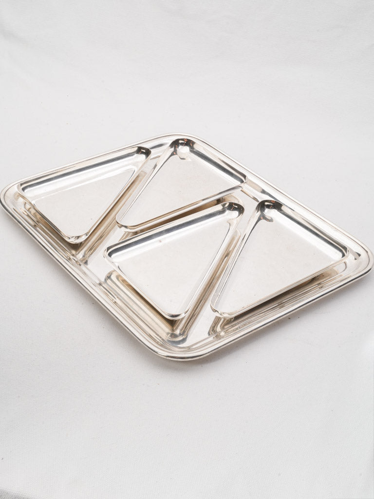 Elegant modernist serving set