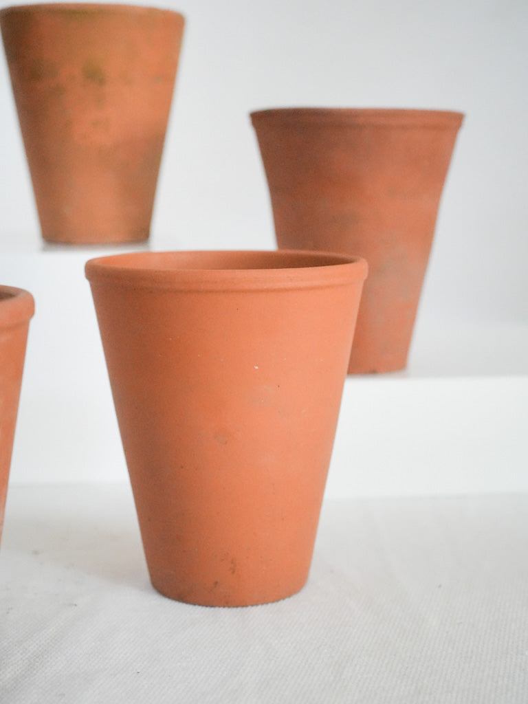 Small weathered plant pots