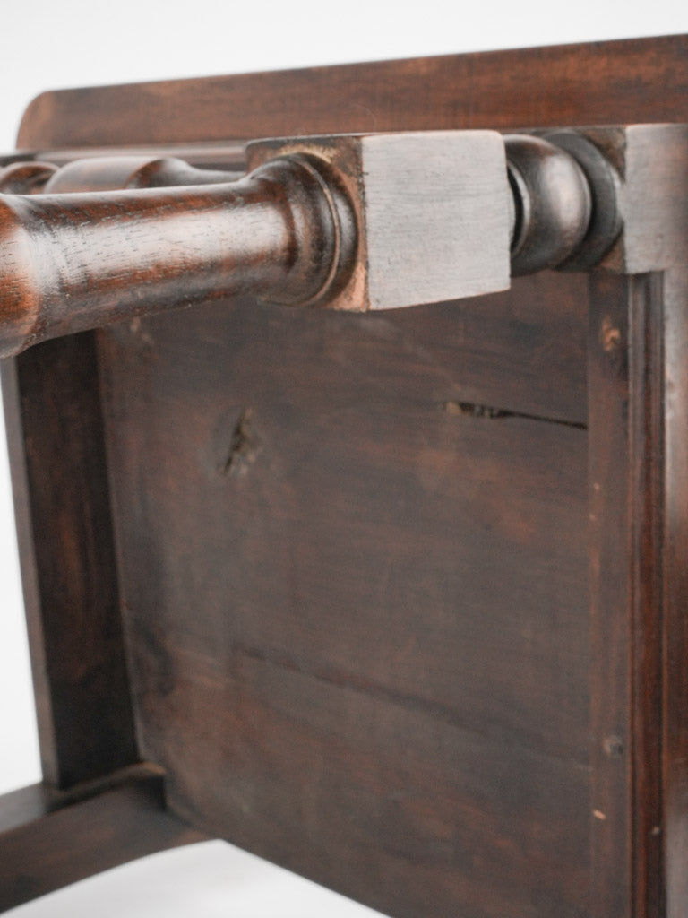 Pair of Lorraine dining chairs - 19th century walnut