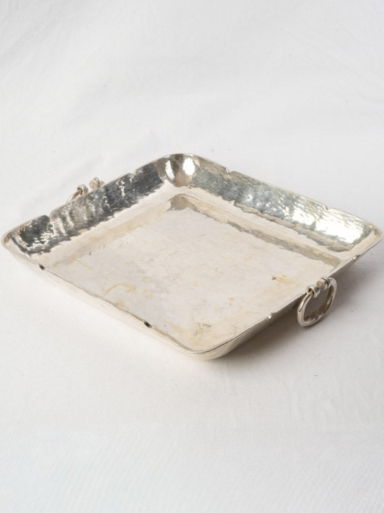Understated sparkle decor tray