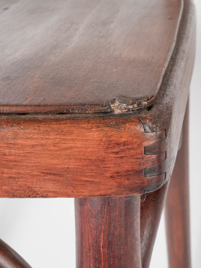 Elegant curved beechwood bistro seating