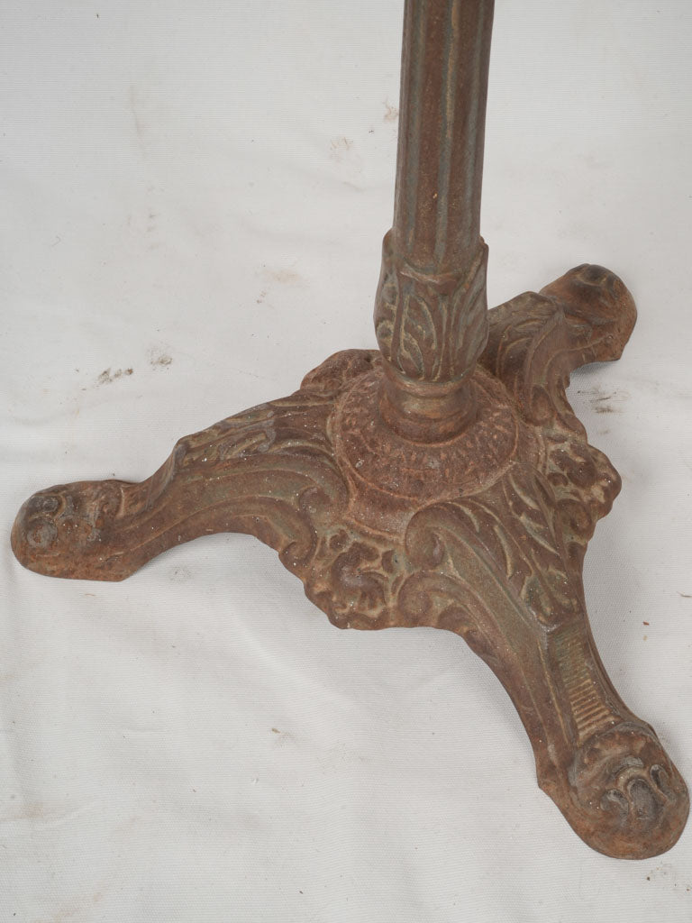 Faux-marble top vintage French gueridon table