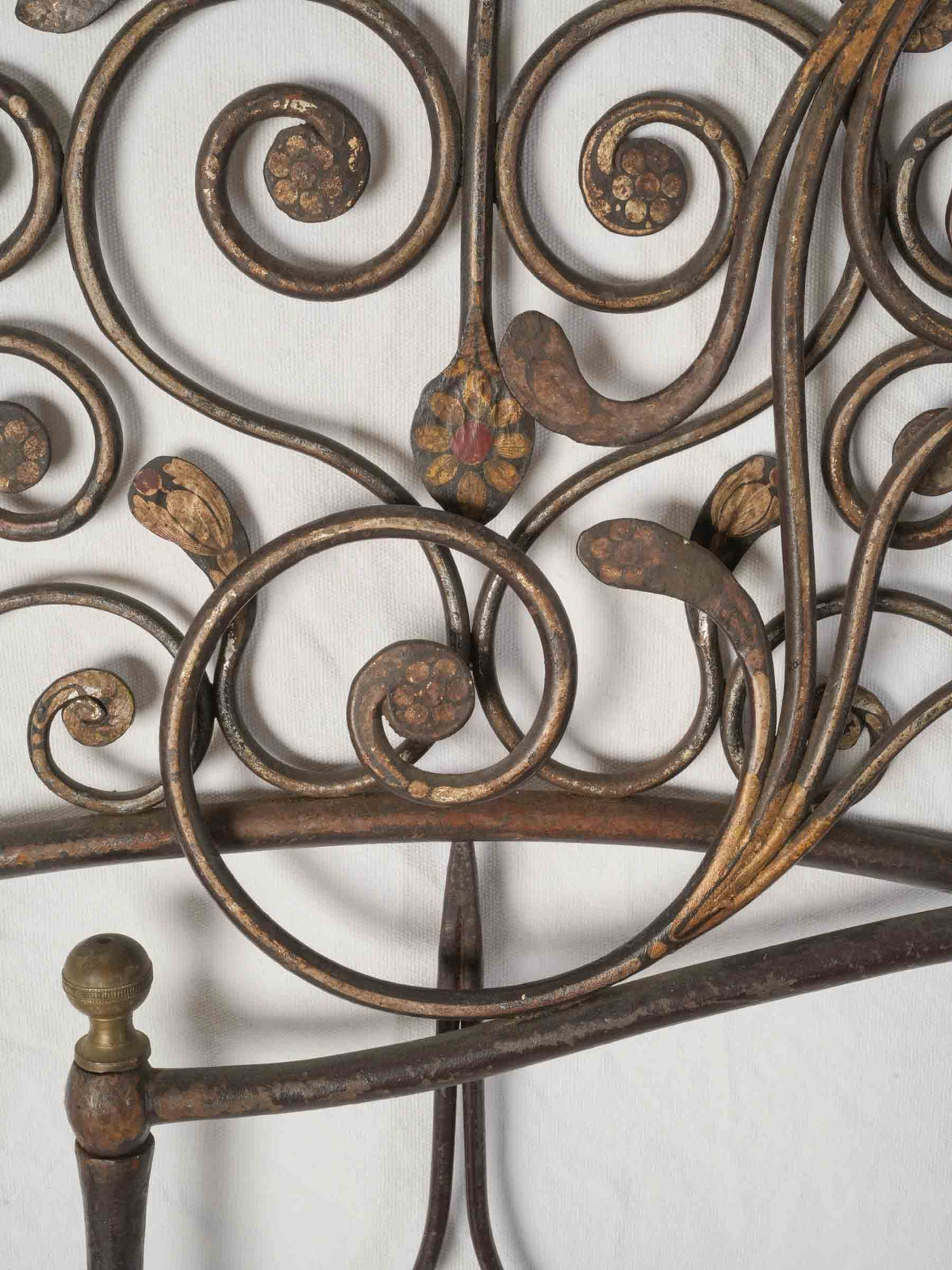 Pair of Antique Genoese Wrought-Iron Twin Headboards - 50¾" x 37½"
