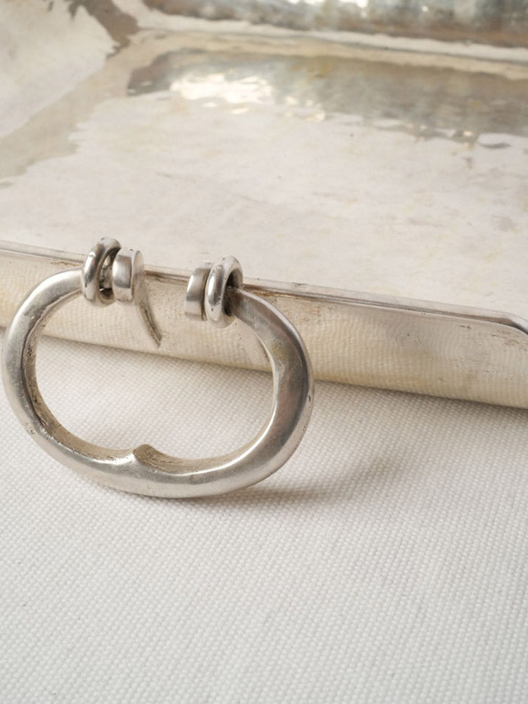Classic nuanced silver vanity organizer