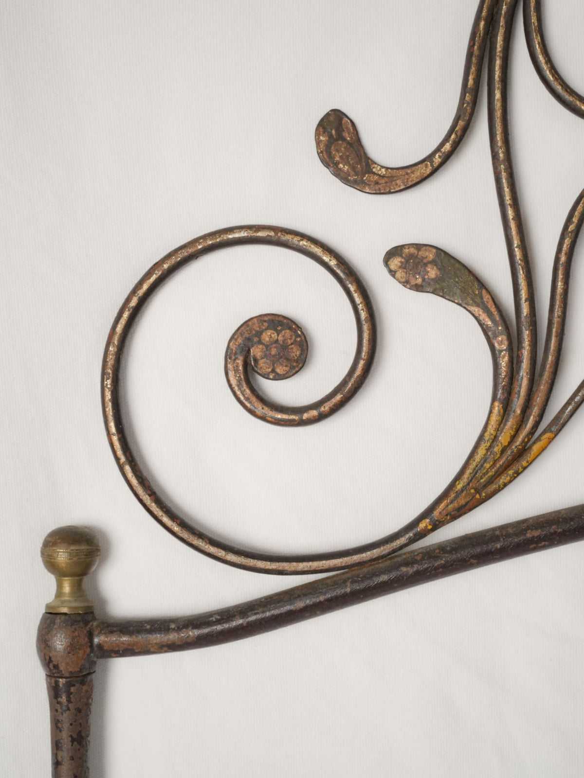 Pair of Antique Genoese Wrought-Iron Twin Headboards - 50¾" x 37½"