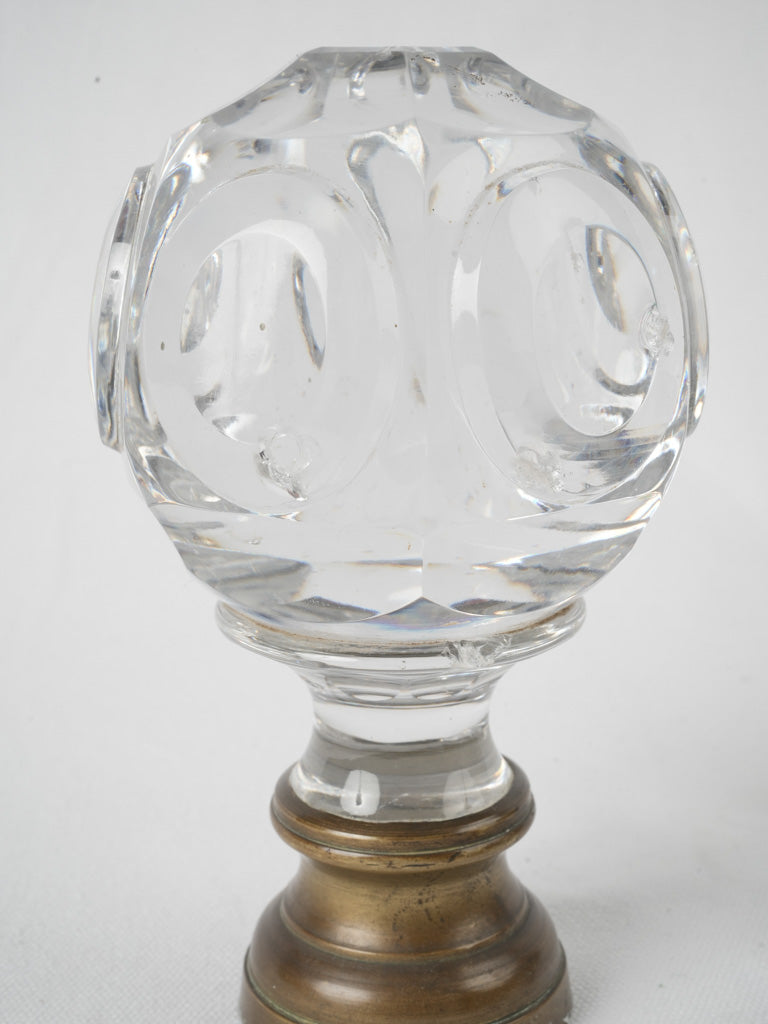 Vintage, French, Clear Glass, Staircase Decor