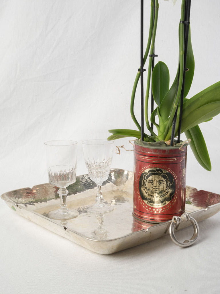 Timeless French hammered platter piece
