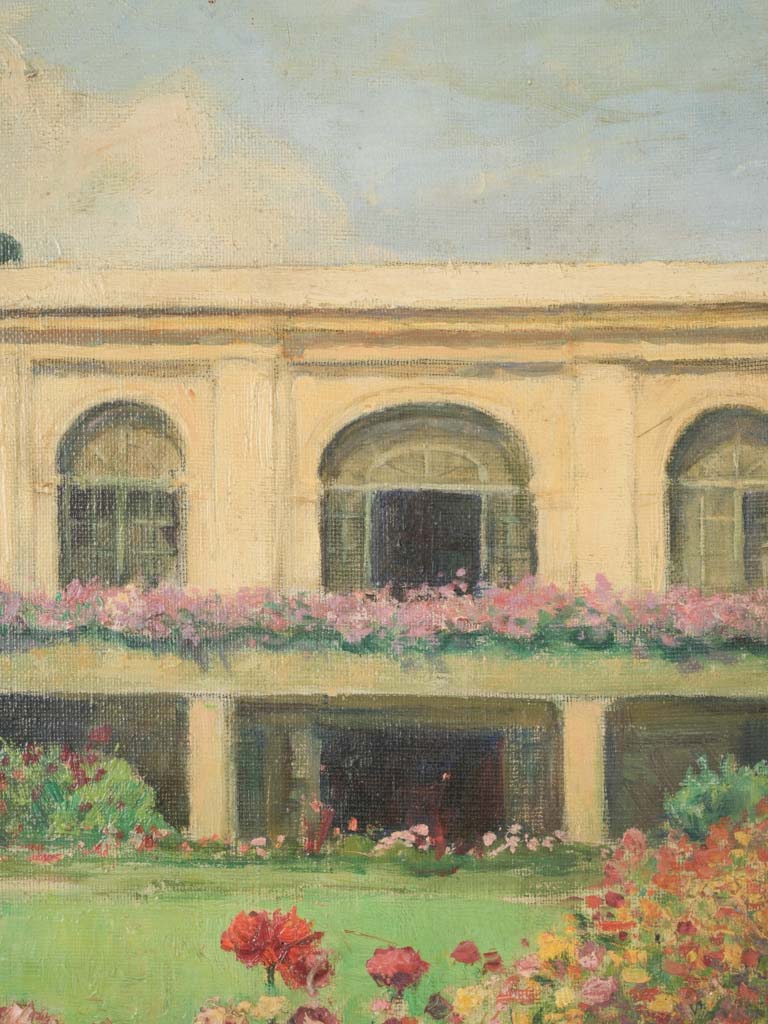 Exquisite vintage floral landscape masterpiece