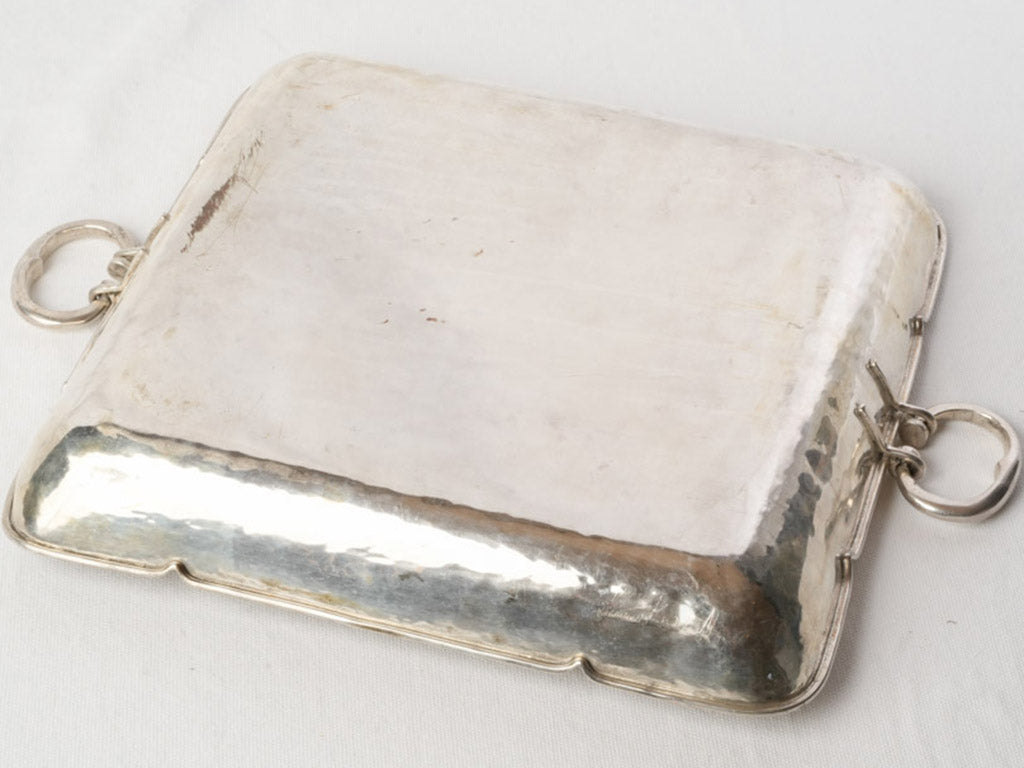 Handcrafted time-softened patina platter