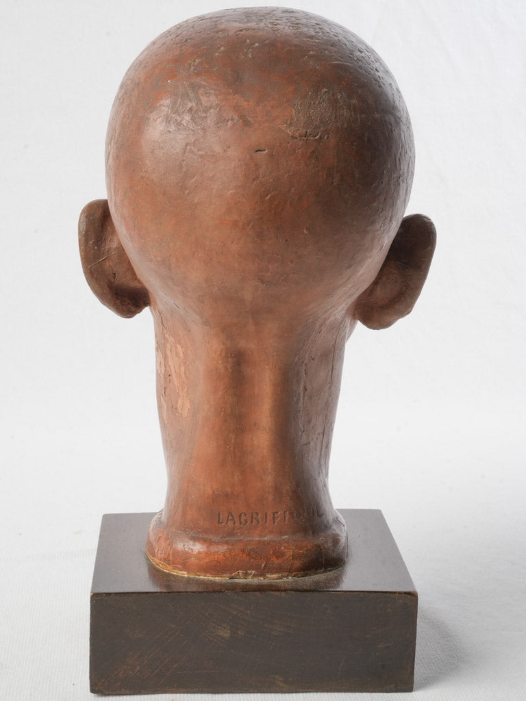 Historical terracotta signed art