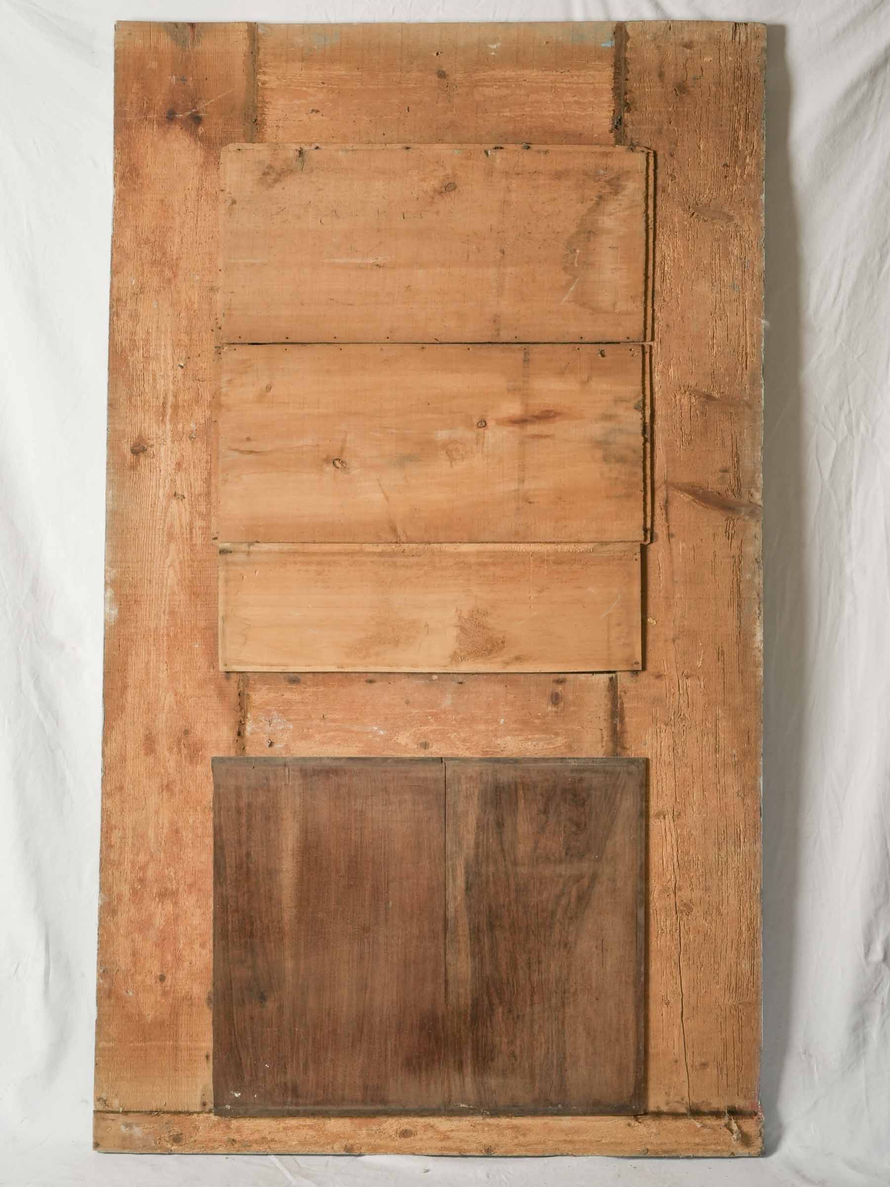 Large Louis XVI Style Trumeau Mirror w/ Sage-Gray Painted Finish - 75½" x 44"