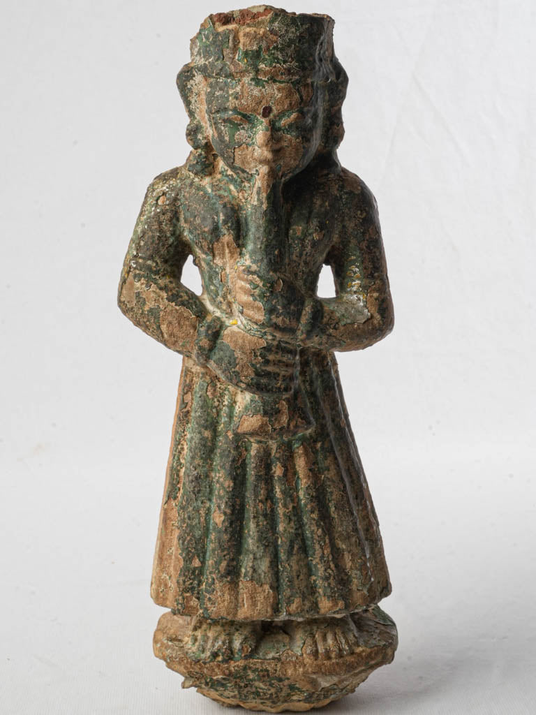 Carved Stone Figure of Krishna Playing the Flute India Mid-20th Century - 16¼"