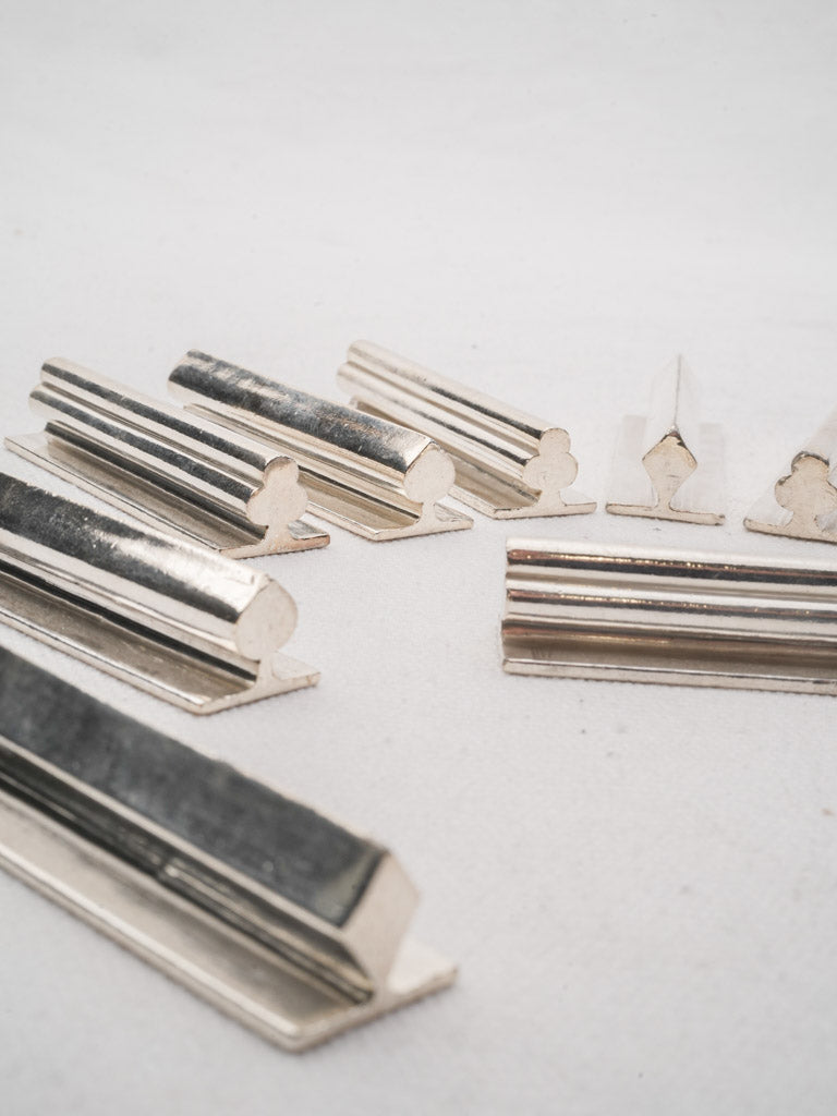 Refined minimalist silver dining tools