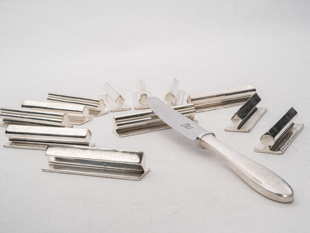 Art Deco-inspired silver tableware  