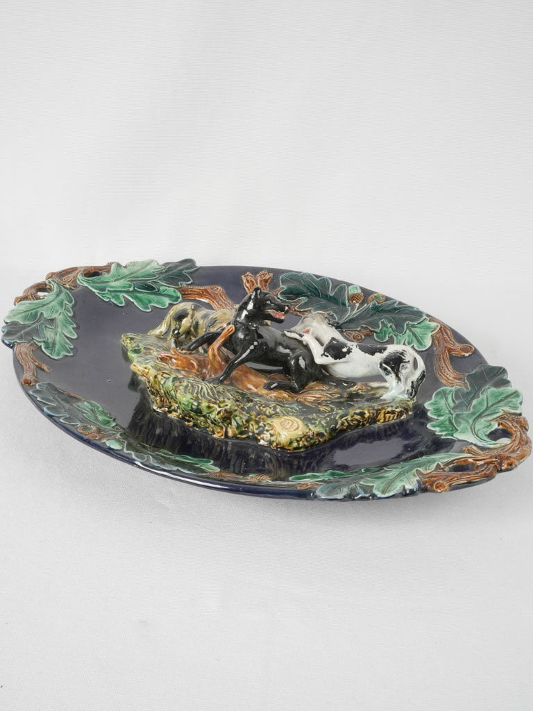 French 20th Century Glazed Ceramic Platter