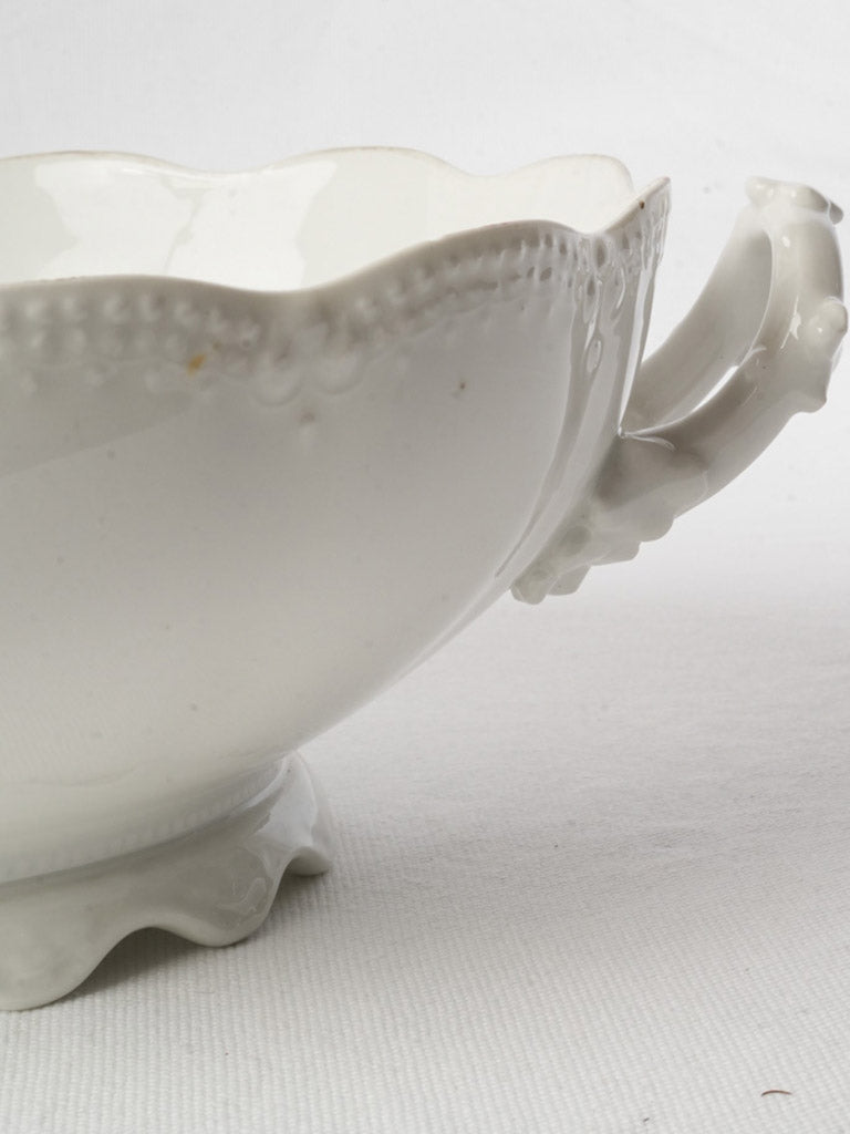 Bright white soft sheen bowl