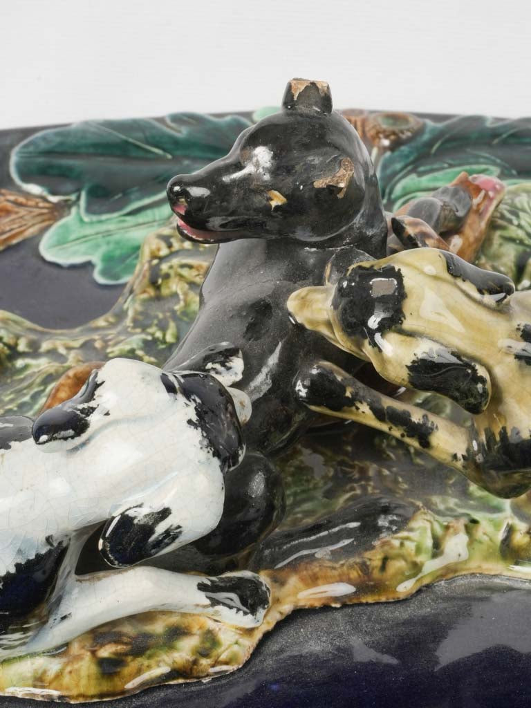 Unsigned French Majolica Style Platter