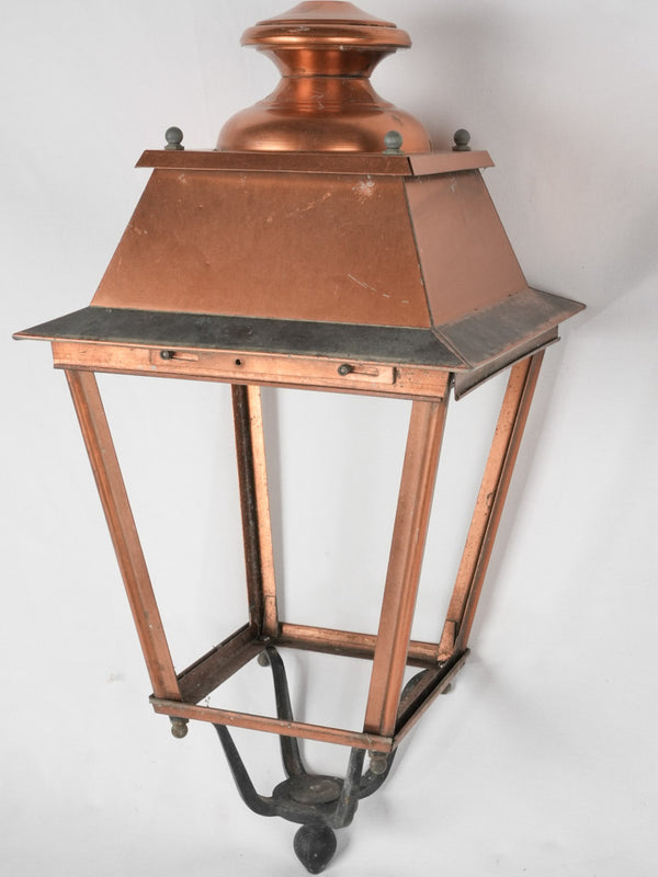 Vintage copper outdoor street lantern