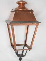 Classic copper pedestrian pathway lantern