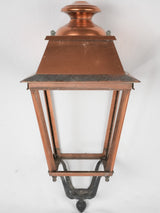 Elegant copper freestanding patio lantern
