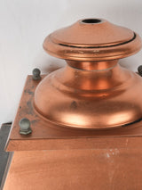 Timeless copper carriage-style porch lantern