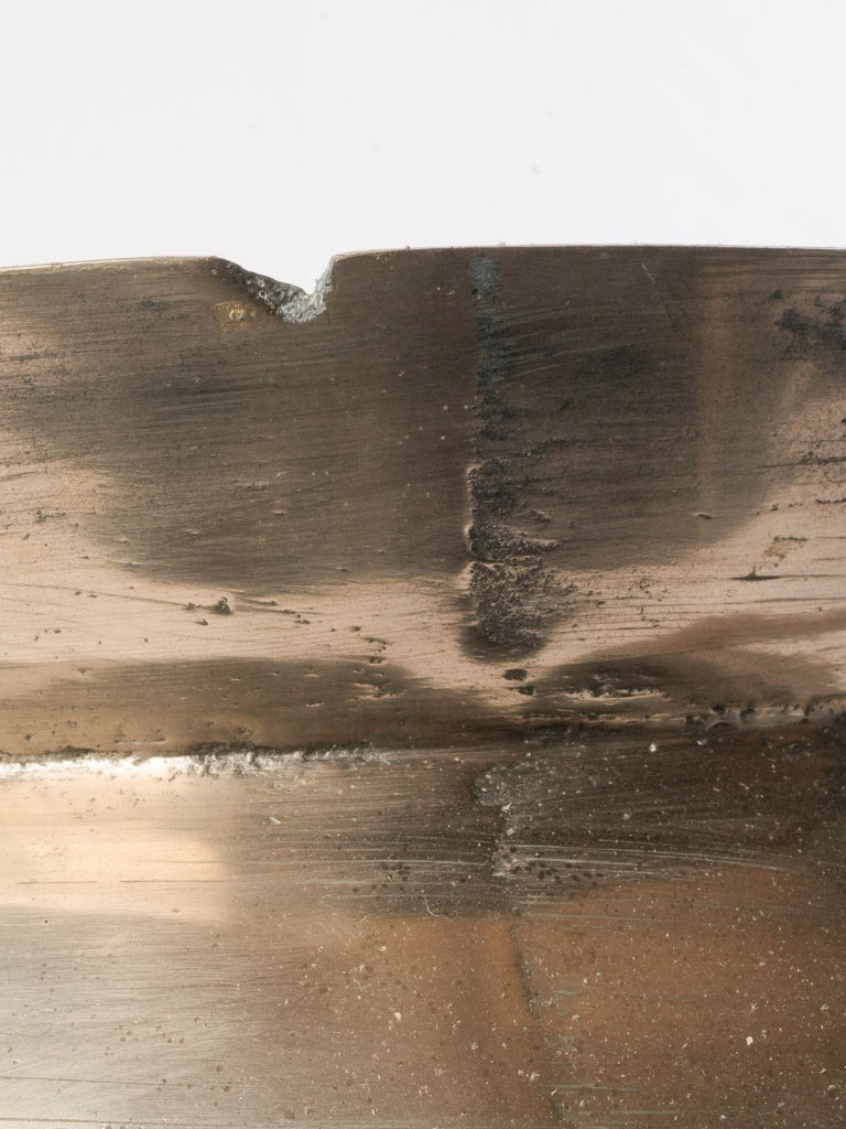 Richly textured bronze cauldron