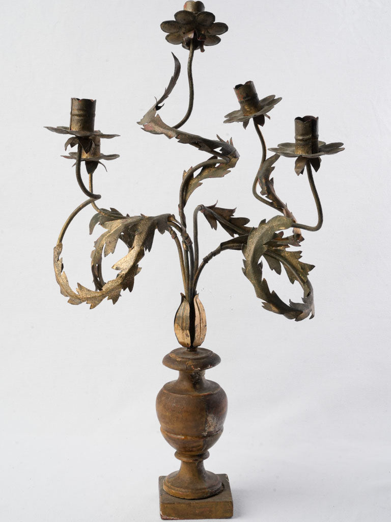 Gilt wood candelabra