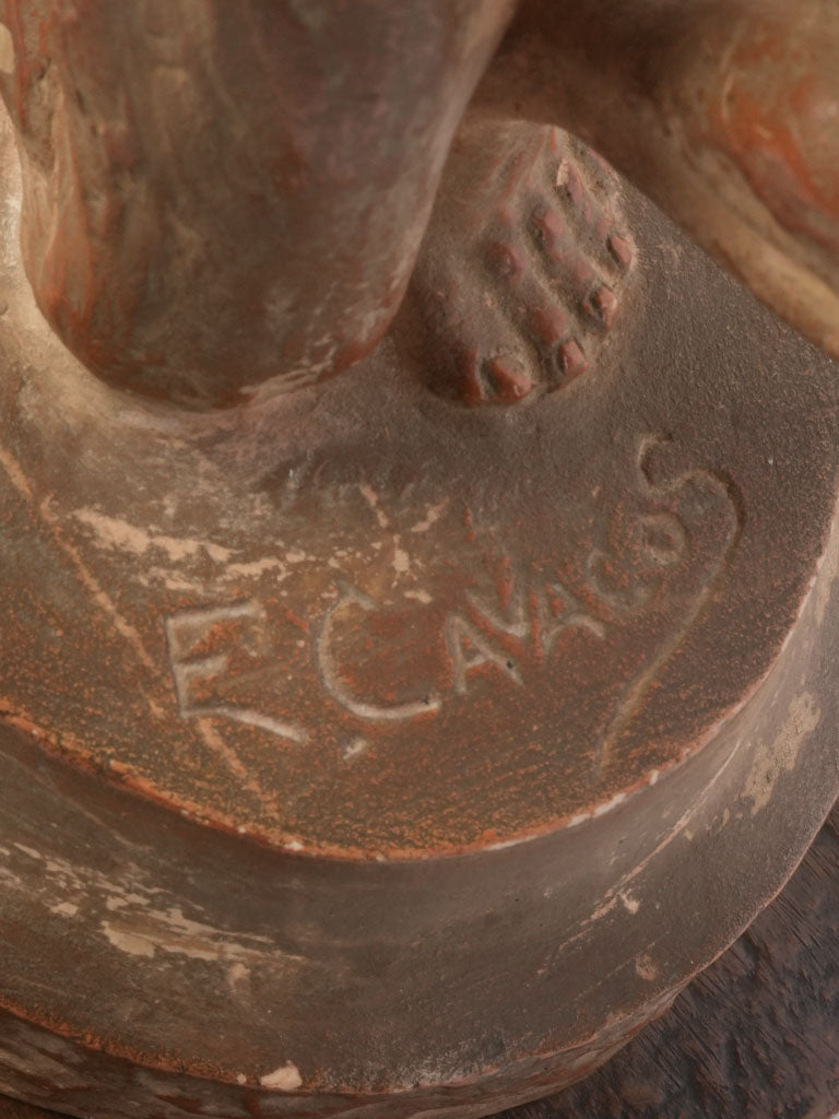 Historical terracotta dancing statue