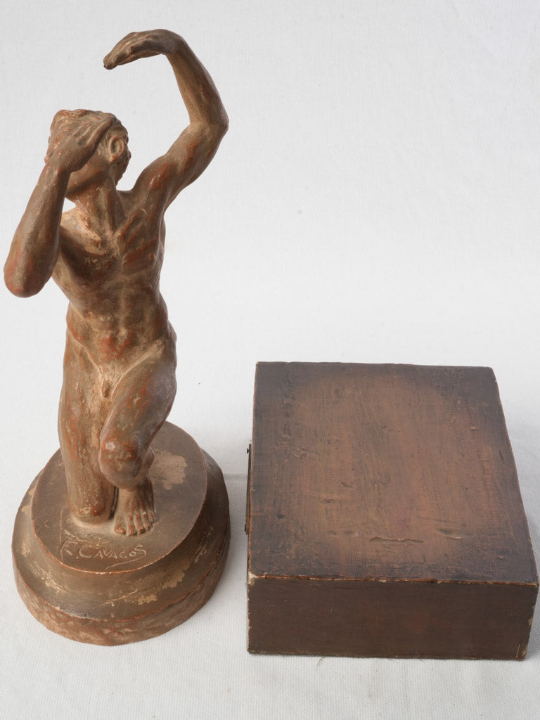 Artistic nude male sculpture