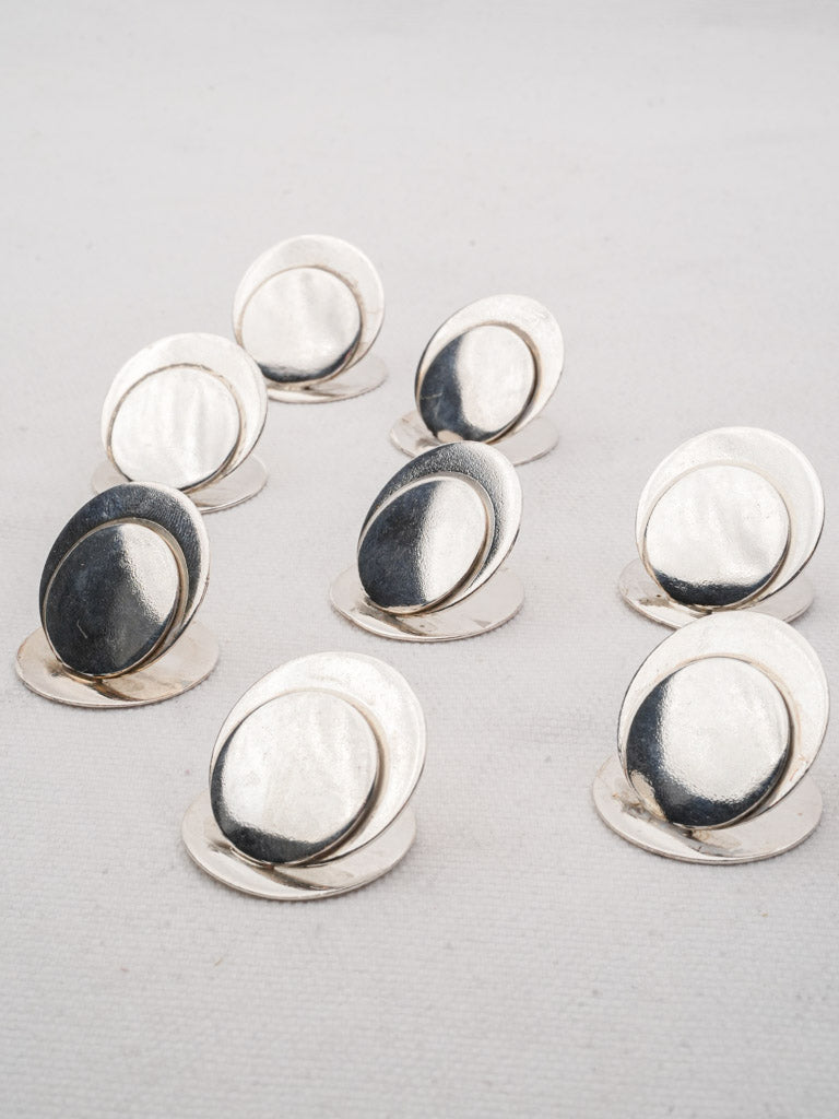 Elegant vintage silverplate card holders