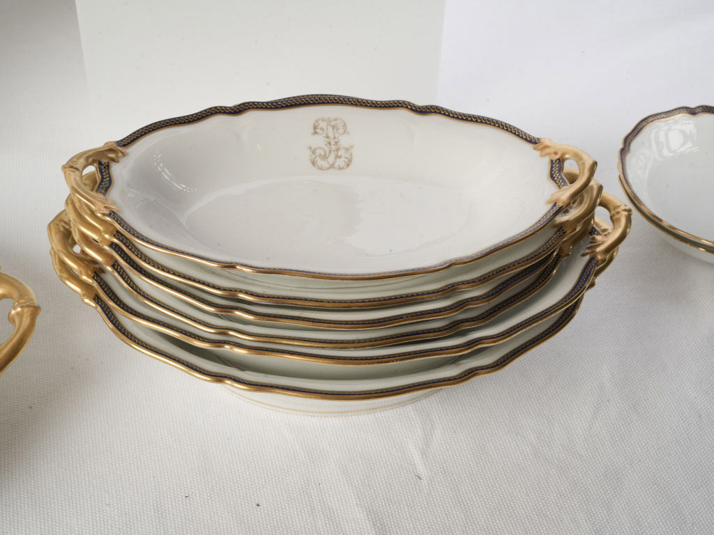 Historic Limoges Porcelain Soup Plates