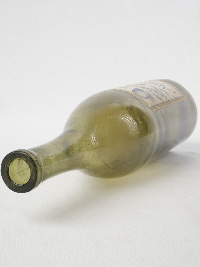 Rare original label glass flask