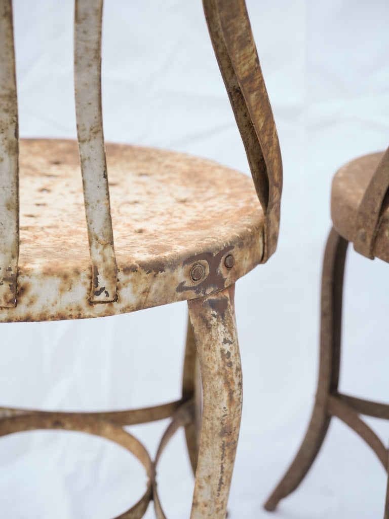Decorative industrial-era chairs