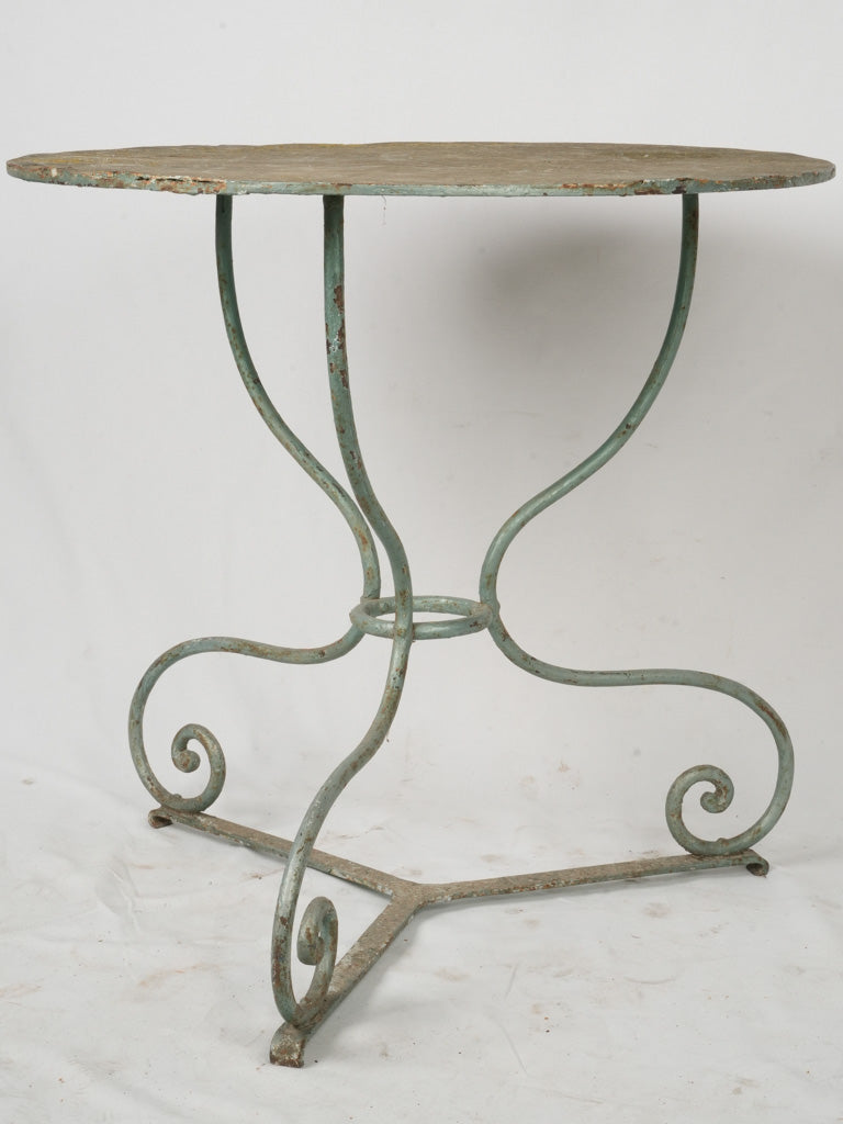 Antique French wrought iron garden table