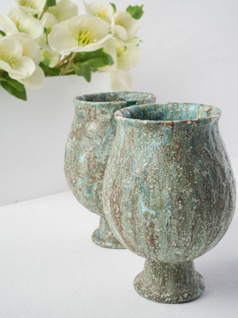 Antique Lenci pottery with texture