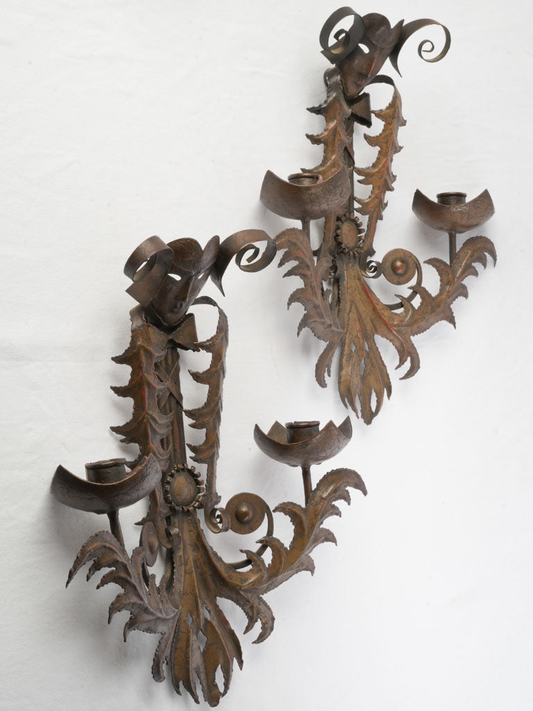 Old World romance candle holders