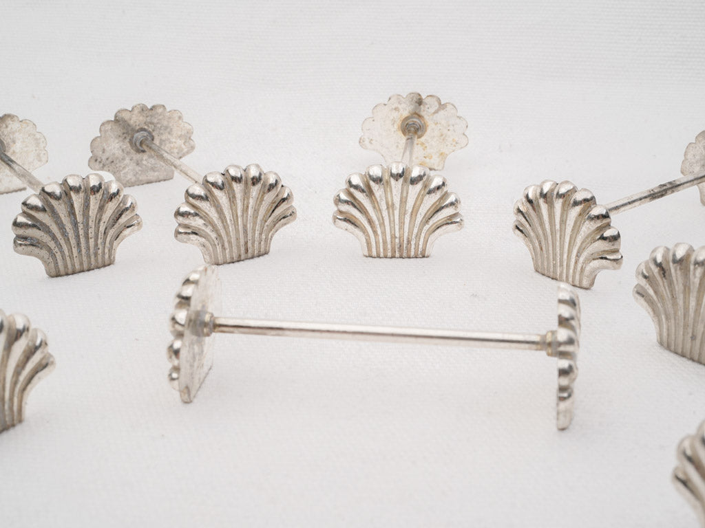 Whimsical shell-shaped cutlery holders